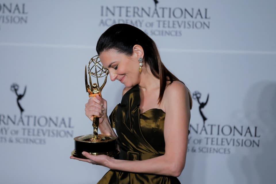 Gera Marina with the Emmy